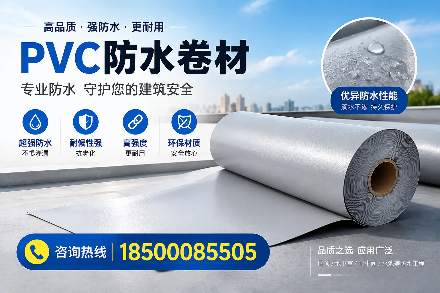 益阳地区pvc防水卷材的市场现状与发展趋势