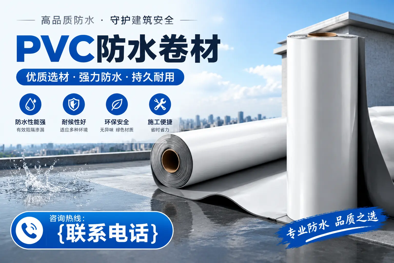 PVC防水卷材的选购技巧与注意事项,助您在益阳找到合适产品